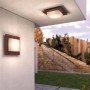 Plafoniera Moderna Top Light MIAMI PLUS Q GX53 LED IP54 Alluminio Policarbonato