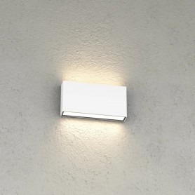 Applique LED Top Light MADRID 18 IP65 CCT Biemissione Alluminio Vetro