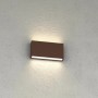 Applique LED Top Light MADRID 18 IP65 CCT Biemissione Alluminio Vetro