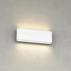 Applique LED Top Light MADRID 26 IP65 CCT Biemissione Alluminio Vetro