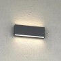 Applique LED Top Light MADRID 26 IP65 CCT Biemissione Alluminio Vetro