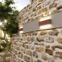 Applique LED Top Light MADRID 26 IP65 CCT Biemissione Alluminio Vetro