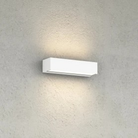 Applique LED Top Light PORTO 22B IP65 CCT Biemissione Alluminio Vetro