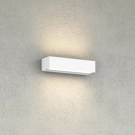 Applique LED Top Light PORTO 22B IP65 CCT Biemissione Alluminio Vetro