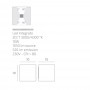 Applique LED Cubo Top Light PERTH AP IP65 10W CCT Biemissione Alluminio