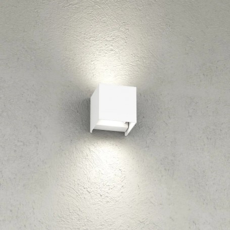 Applique LED Cubo Top Light PERTH AP IP65 10W CCT Biemissione Alluminio