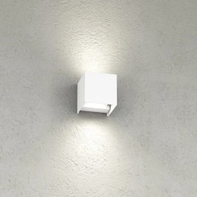 Applique LED Cubo Top Light PERTH AG IP65 20W CCT Biemissione Alluminio