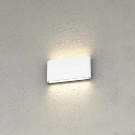 Applique LED Top Light LIMA 18 IP54 CCT Biemissione Alluminio Vetro