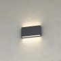 Applique LED Top Light LIMA 18 IP54 CCT Biemissione Alluminio Vetro