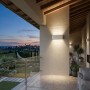 Applique LED Top Light LIMA 28 IP54 CCT Biemissione Alluminio Vetro