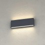 Applique LED Top Light LIMA 28 IP54 CCT Biemissione Alluminio Vetro