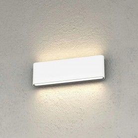 Applique LED Top Light LIMA 28 IP54 CCT Biemissione Alluminio Vetro