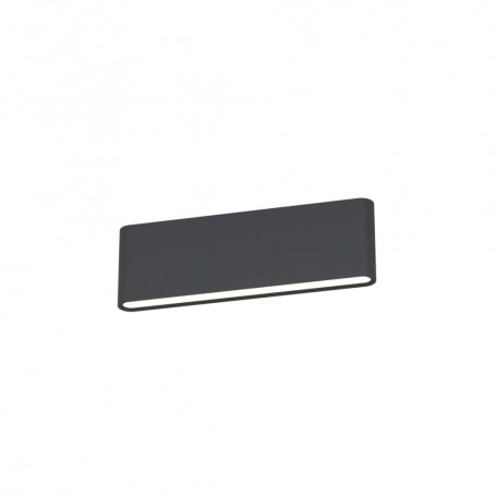 Applique LED Top Light LIMA 28 IP54 CCT Biemissione Alluminio Vetro