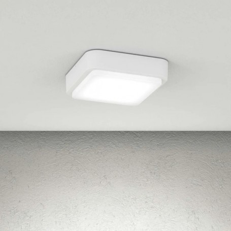 Plafoniera Moderna Top Light IRVINE 28 GX53 LED IP54 Alluminio Policarbonato