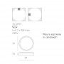 Plafoniera Moderna Top Light BAKU 37 GX53 LED IP54 alluminio policarbonato