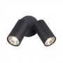 Applique Moderna Top Light OSLO 2 GA GU10 LED IP65 Orientabile Alluminio e Vetro