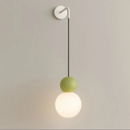 Applique Moderna Top Light COTTAGE 1228 A G9 LED Vetro Blu/Verde/Rossa