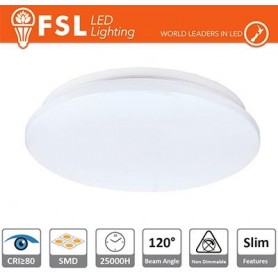FSL Plafoniera LED 13W 5700K 120° 26x5,5cm CRI80 Plafoniera LED 13W 5700K 120° 26x5,5cm CRI80