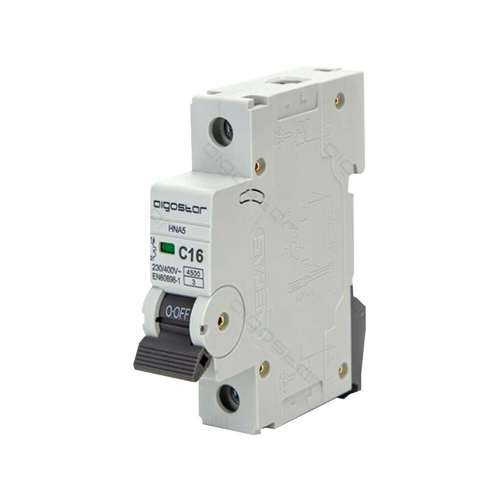 Interruttore Automatico Modulare Magnetotermico 1P 16A Curva C Aigostar
