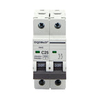 Interruttore Automatico Modulare Magnetotermico 2P 25A Curva C Aigostar