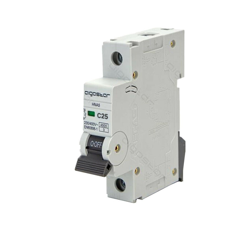 Interruttore Automatico Modulare Magnetotermico 1P 25A Curva C Aigostar