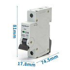 Interruttore Automatico Modulare Magnetotermico 1P 10A Curva C Aigostar
