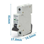 Interruttore Automatico Modulare Magnetotermico 1P 63A Curva C Aigostar