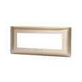Placca 6 Moduli Champagne In Plastica Compatibile Bticino Matix