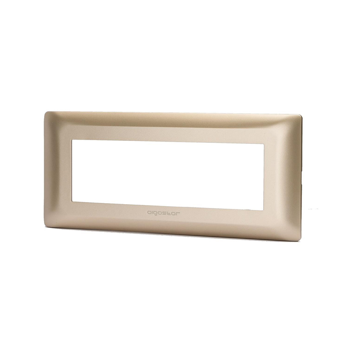 Placca 6 Moduli Champagne In Plastica Compatibile Bticino Matix