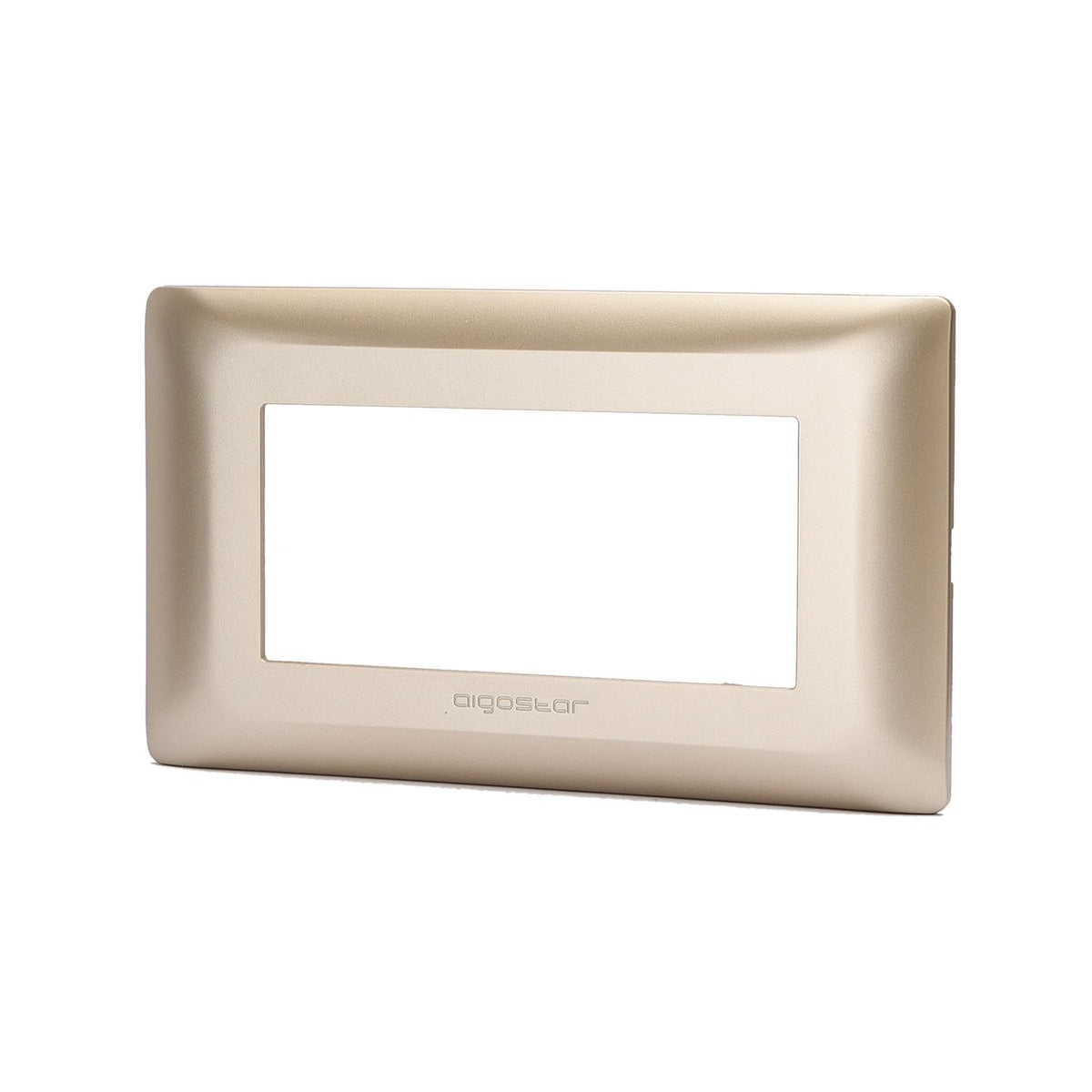 Placca 4 Moduli Champagne In Plastica Compatibile Bticino Matix