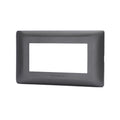 Placca 4 Moduli Testa di Moro In Plastica Compatibile Bticino Matix