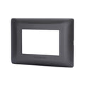 Placca 3 Moduli Testa di Moro In Plastica Compatibile Bticino Matix
