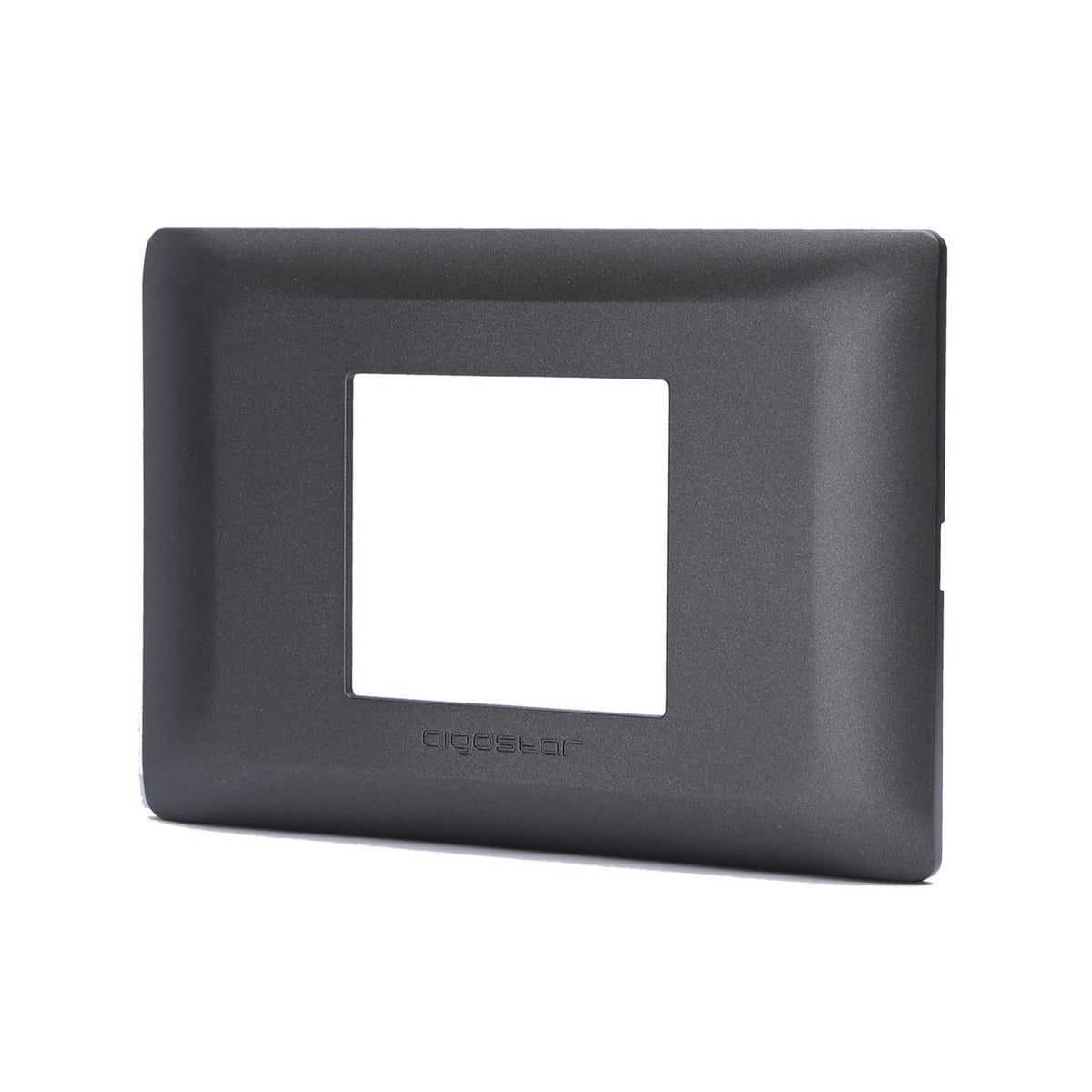 Placca 2 Moduli Testa di Moro In Plastica Compatibile Bticino Matix