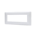 Placca 6 Moduli Bianca In Plastica Compatibile Bticino Matix