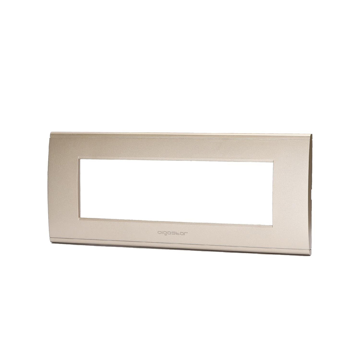 Placca 7 Moduli Champagne In Plastica Compatibile Bticino Living Light