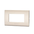 Placca 4 Moduli Champagne In Plastica Compatibile Bticino Living Light