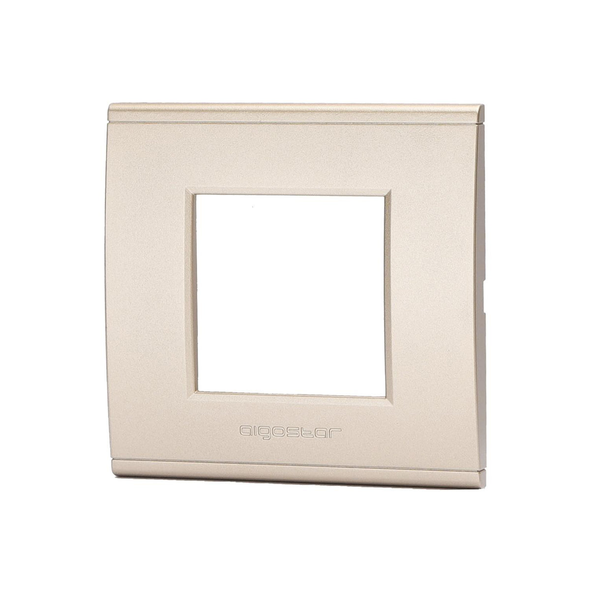 Placca 2 Moduli Champagne In Plastica Compatibile Bticino Living Light
