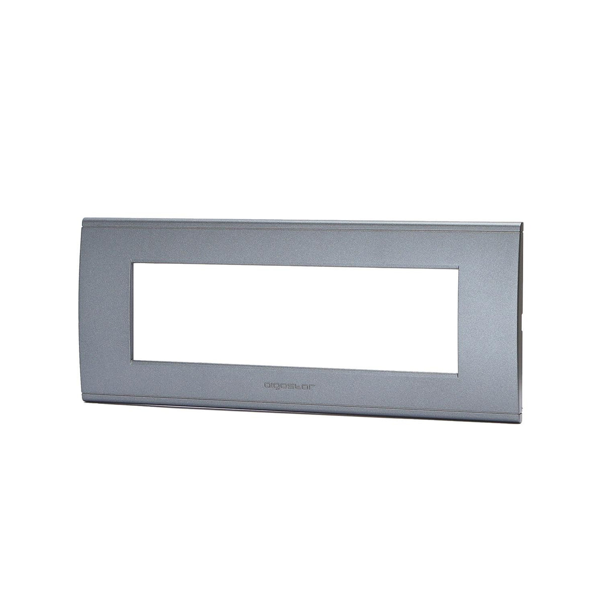 Placca 7 Moduli Grigio In Plastica Compatibile Bticino Living Light