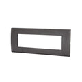 Placca 7 Moduli Testa di Moro In Plastica Compatibile Bticino Living Light