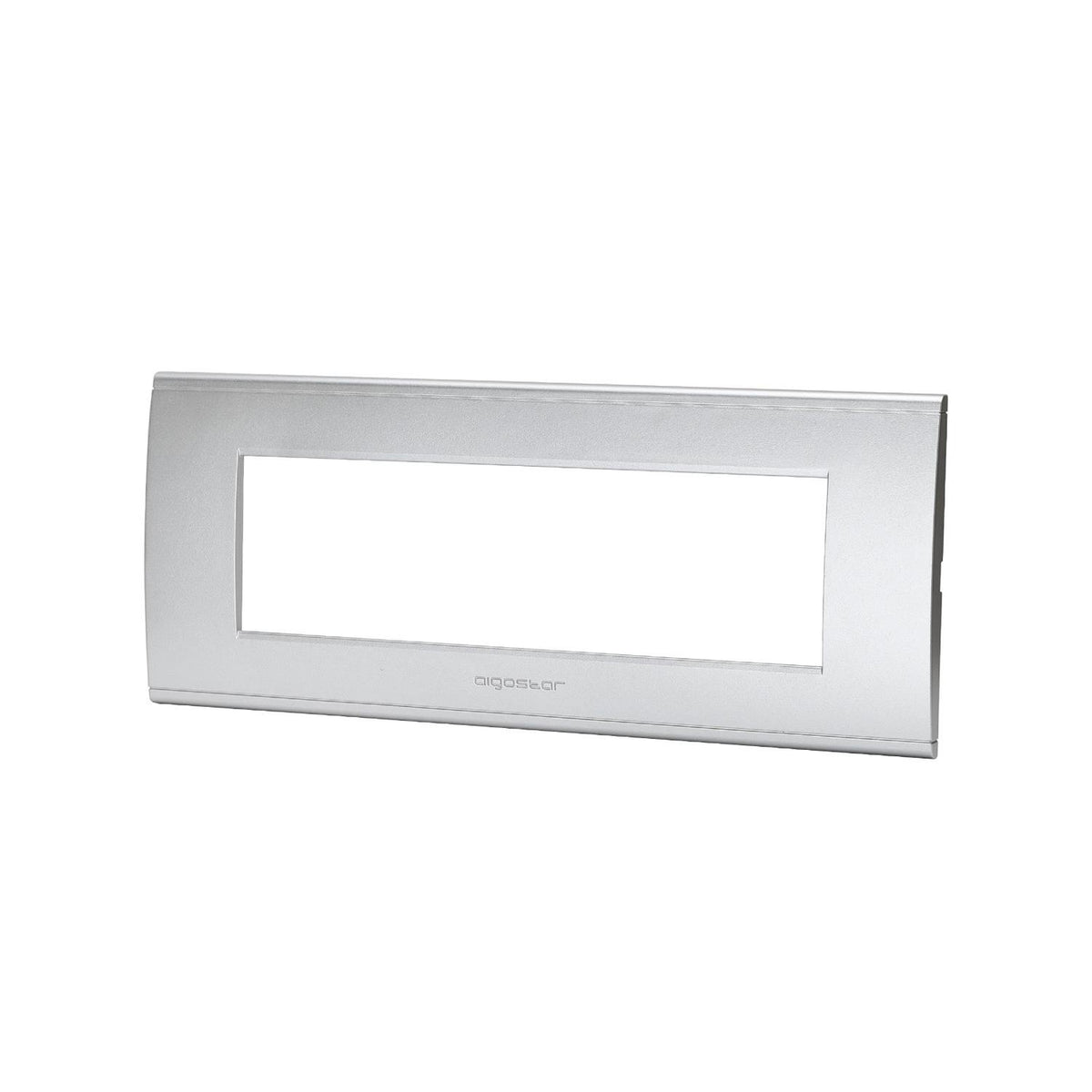 Placca 7 Moduli Argento In Plastica Compatibile Bticino Living Light