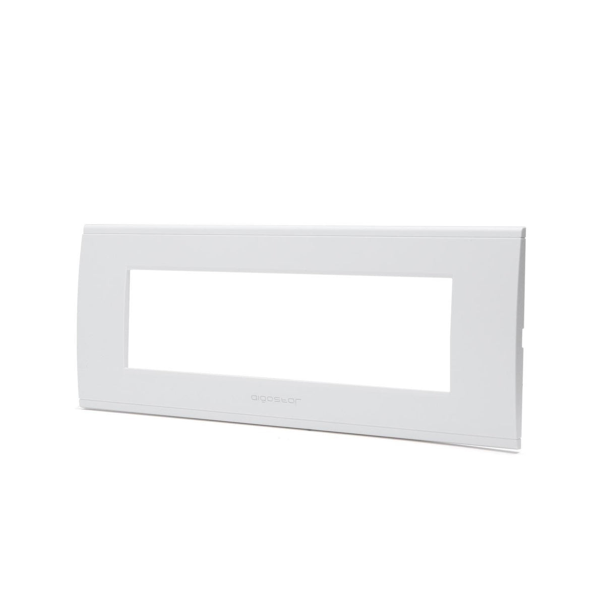 Placca 7 Moduli Bianca In Plastica Compatibile Bticino Living Light