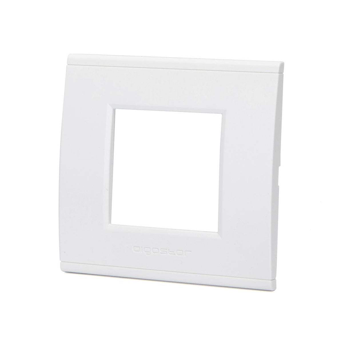 Placca 2 Moduli Bianca In Plastica Compatibile Bticino Living Light