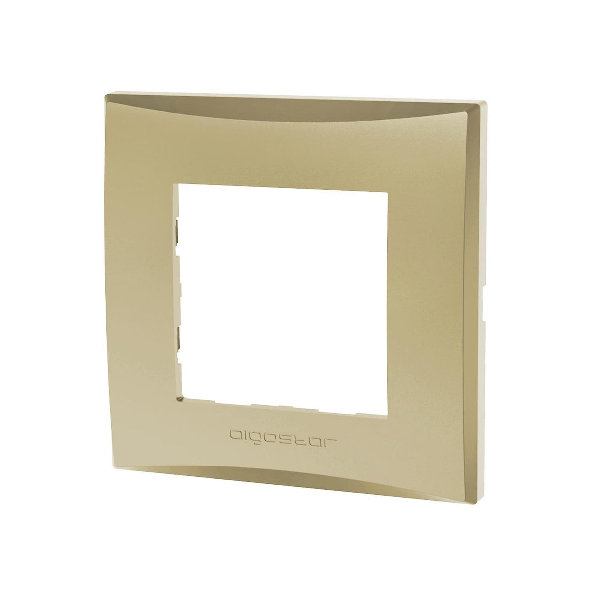 Placca 2 Moduli Champagne In Plastica Compatibile Vimar Plana