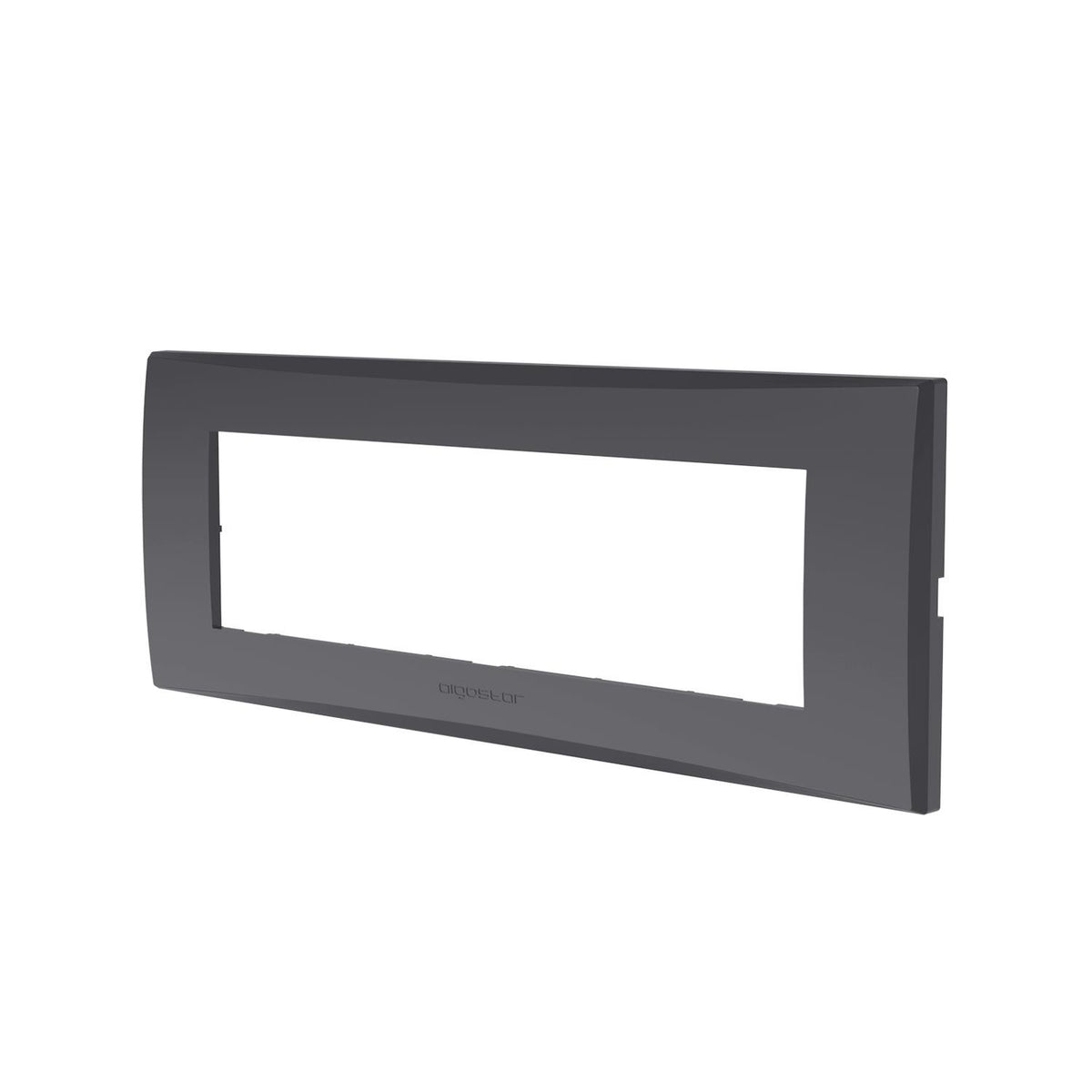 Placca 7 Moduli Grigio In Plastica Compatibile Vimar Plana