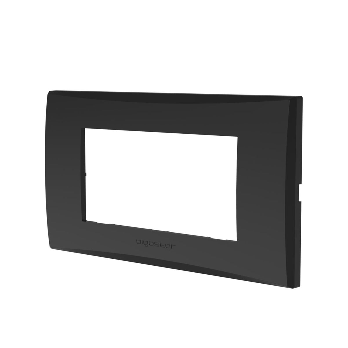 Placca 4 Moduli Testa Di Moro In Plastica Compatibile Vimar Plana