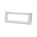 Placca 7 Moduli Argento In Plastica Compatibile Vimar Plana