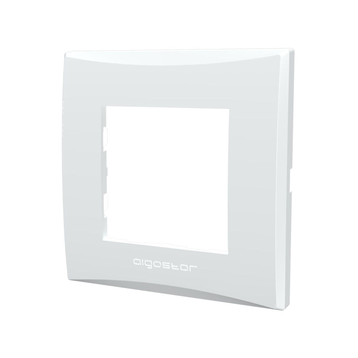 Placca 2 Moduli Bianca In Plastica Compatibile Vimar Plana