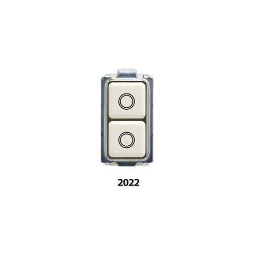 Pulsante Doppio Feb Laser Compatibile Magic Bticino