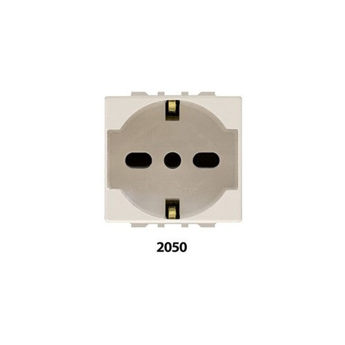 Presa Unel Schuko 2050 10/16A 250V Feb Laser Compatibile Magic Bticino