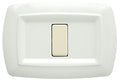 Placca 1 Posto in Plastica Bianca/Nera/Avorio Compatibile Magic Bticino